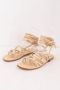 Alaïa Pre-owned Leather sandals Beige Dames - Thumbnail 3