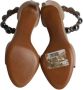 Alaïa Pre-owned Leather sandals Brown Dames - Thumbnail 6