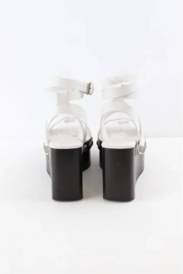 Alaïa Pre-owned Leather sandals White Dames