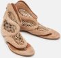 Alaïa Pre-owned Mesh flats Beige Dames - Thumbnail 4