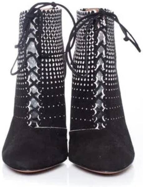 Alaïa Pre-owned Pre-ownedSuedeboots Black Dames