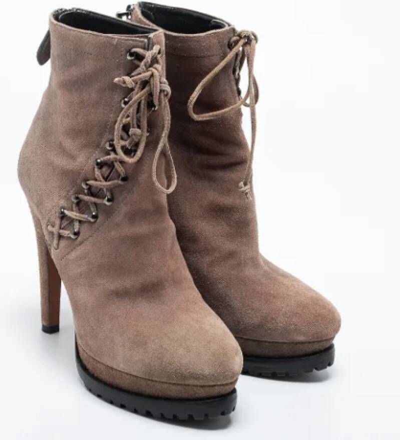 Alaïa Pre-owned Suede boots Beige Dames