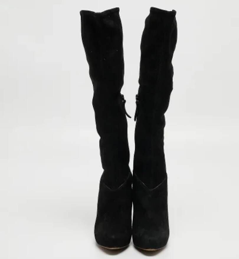 Alaïa Pre-owned Suede boots Black Dames