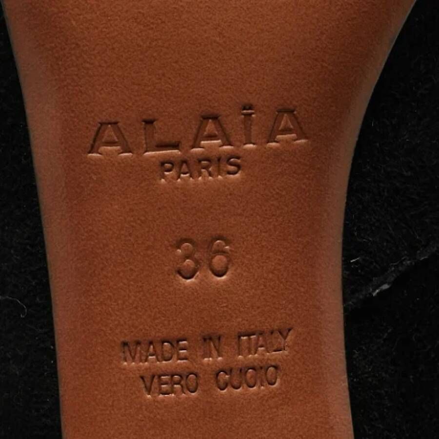 Alaïa Pre-owned Suede boots Black Dames