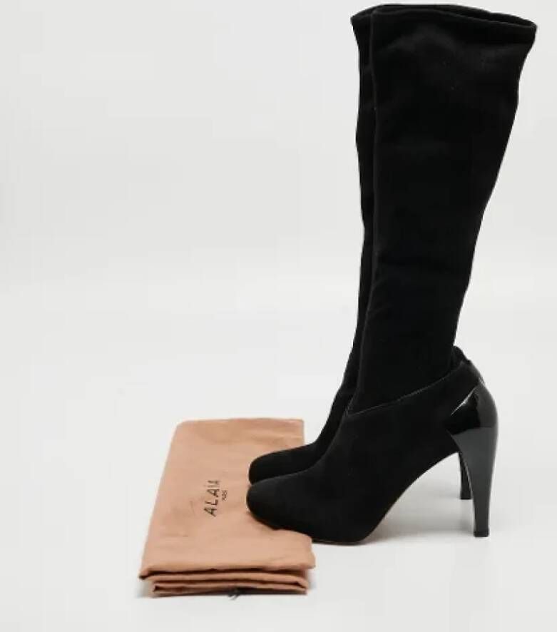 Alaïa Pre-owned Suede boots Black Dames