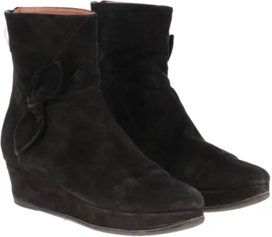 Alaïa Pre-owned Suede boots Black Dames