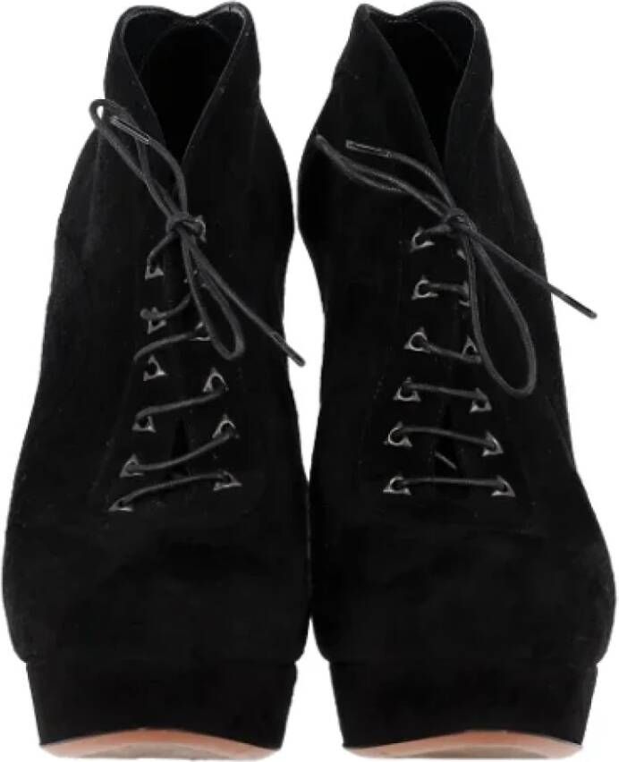 Alaïa Pre-owned Suede boots Black Dames