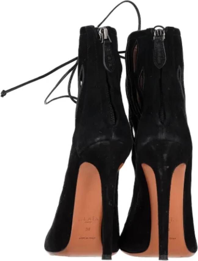 Alaïa Pre-owned Suede boots Black Dames