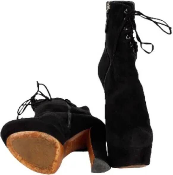 Alaïa Pre-owned Suede boots Black Dames