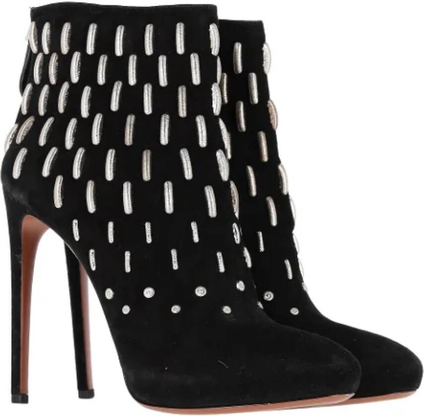 Alaïa Pre-owned Suede boots Black Dames