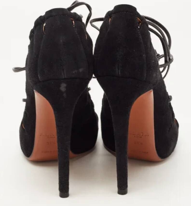 Alaïa Pre-owned Suede heels Black Dames