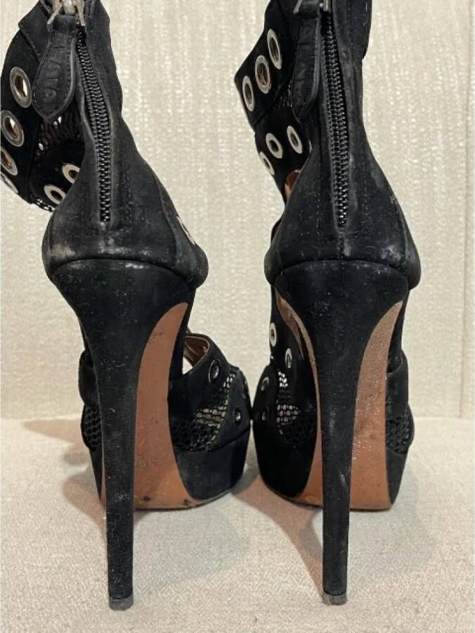 Alaïa Pre-owned Suede heels Black Dames