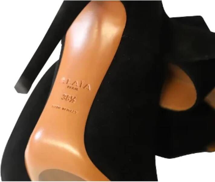 Alaïa Pre-owned Suede heels Black Dames