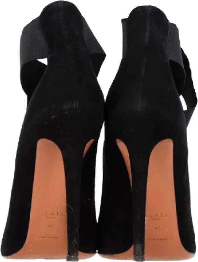 Alaïa Pre-owned Suede heels Black Dames