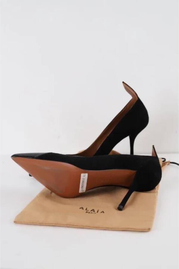 Alaïa Pre-owned Suede heels Black Dames