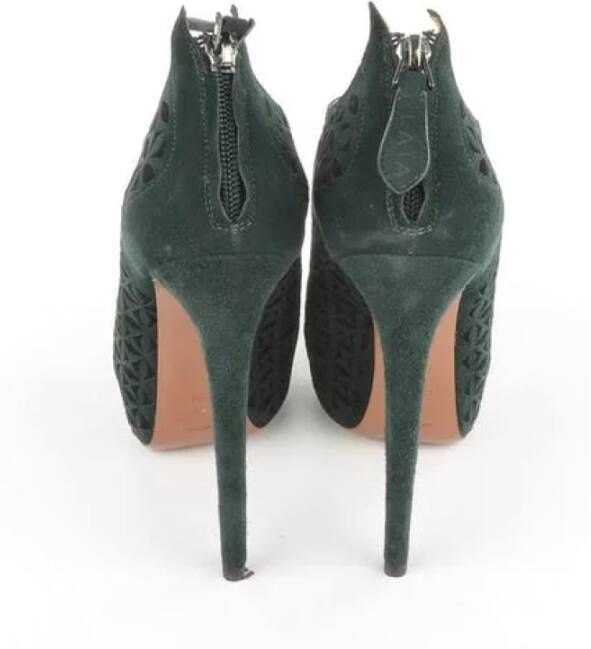 Alaïa Pre-owned Suede heels Green Dames