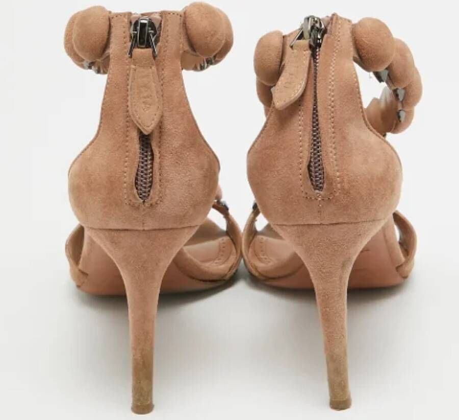 Alaïa Pre-owned Suede sandals Beige Dames