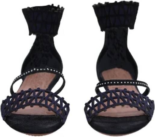 Alaïa Pre-owned Suede sandals Black Dames