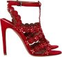 Alaïa Pre-owned Suede sandals Red Dames - Thumbnail 4