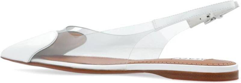 Alaïa Slingback flats met hartmotief White Dames