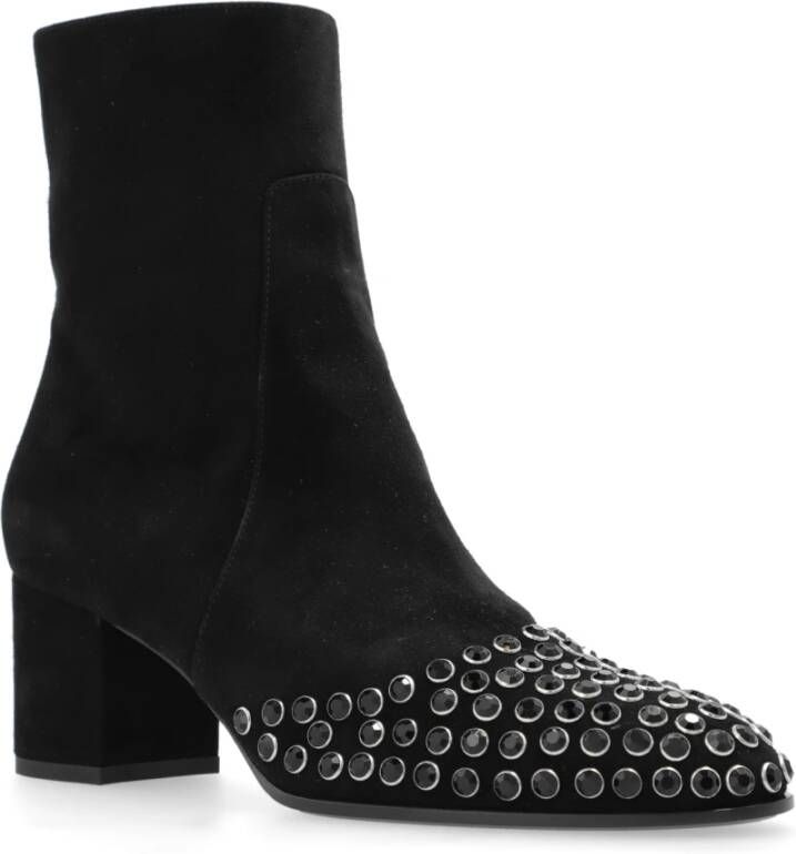 Alaïa Suède enkellaarsjes met studs Black Dames