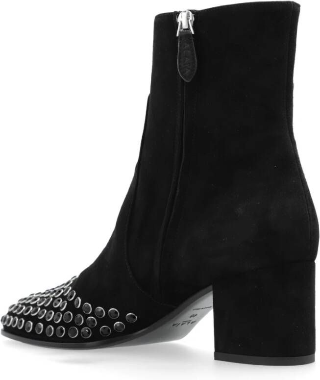 Alaïa Suède enkellaarsjes met studs Black Dames