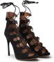 Alaïa Suède Open Teen Hak Sandalen Black Dames - Thumbnail 2