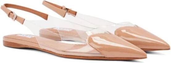 Alaïa Transparante Platte Schoenen met Hartmotief Pink Dames