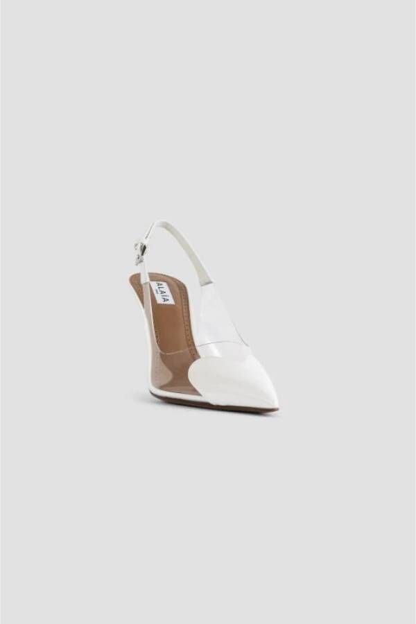 Alaïa Witte Hart Uitgesneden Pumps White Dames