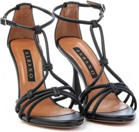 Albano A3093 Sandal Cinturei Zwart Dames