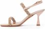 Albano High Heel Sandals Beige Dames - Thumbnail 4