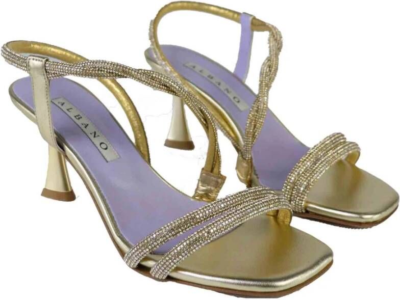 Albano High Heel Sandals Geel Dames