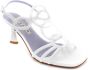 Albano Elegante High Heel Sandalen White Dames - Thumbnail 3