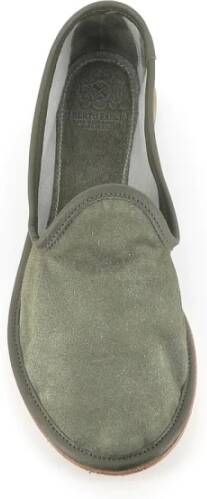 Alberto Fasciani Groene Soft Suede Slipper Ballerina's Green Dames