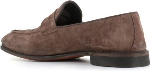 Alberto Fasciani Lichtbruine Suède Loafers Brown Heren