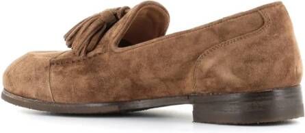 Alberto Fasciani Suede Tassel Loafers Brown Dames