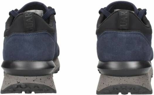 Alberto Guardiani Blauwe Leren Sneakers voor Mannen Blue Heren