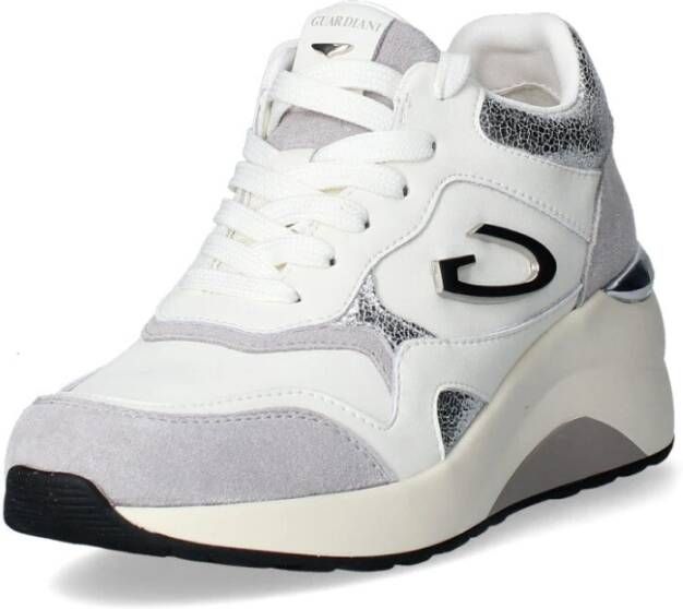 Alberto Guardiani Leren Sneakers met Uitneembare Binnenzool White Dames