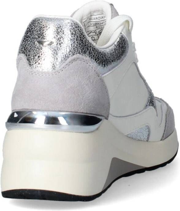 Alberto Guardiani Leren Sneakers met Uitneembare Binnenzool White Dames