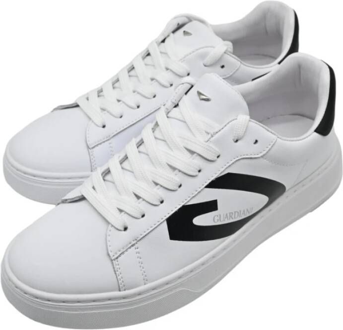 Alberto Guardiani New Era Low Leather Sneakers White Heren