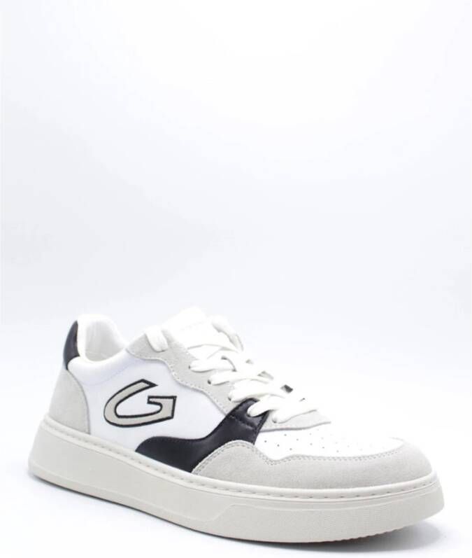 Alberto Guardiani New Era Sneakers Wit Zwart Grijs Suède White Heren