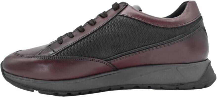 Alberto Guardiani Oracle Low Man Leren Sneakers Red Heren