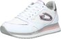 Alberto Guardiani Retro Stijl Leder Nylon Sneakers White Dames - Thumbnail 2