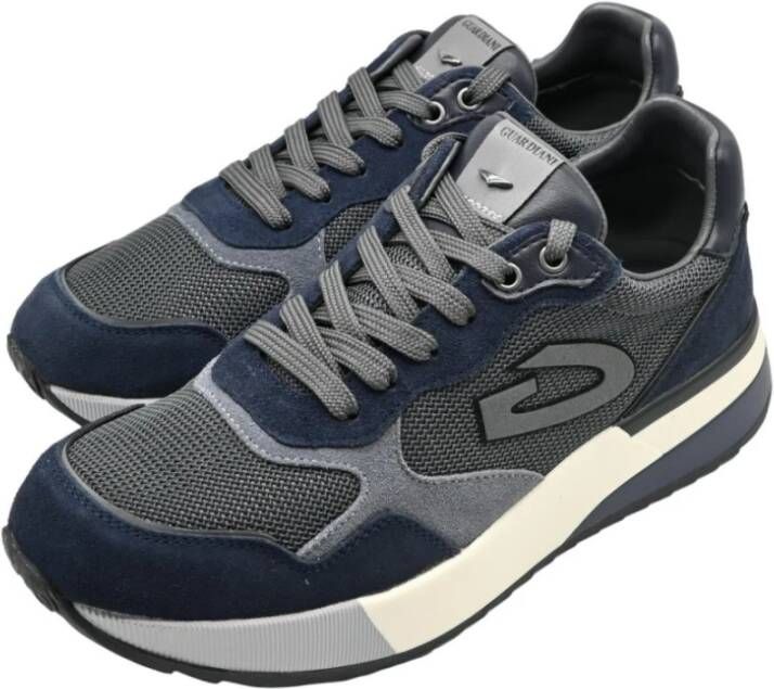 Alberto Guardiani Winnaar Lage Sneakers Navy Grijs Multicolor Heren