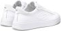 Alberto Guardiani Witte leren sneaker met metalen detail White Heren - Thumbnail 2