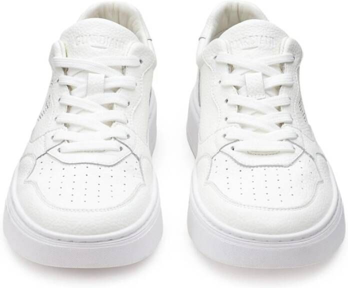 Alberto Guardiani Witte Leren Sneakers voor Mannen White Heren