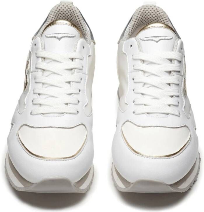 Alberto Guardiani Witte Retro Style Sneakers White Dames