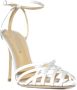 Aldo Castagna Witte Satijnen Miami Hoge Hak Sandalen White Dames - Thumbnail 2