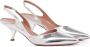 Aldo Castagna Zilveren Mirrored Leren Slingback Sandalen Gray Dames - Thumbnail 6