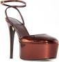 Alevi Milano Bronze High Heel Sandals Brown Dames - Thumbnail 2